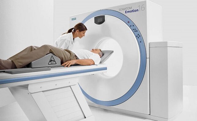 MRI as a way to diagnose thoracic osteochondrosis